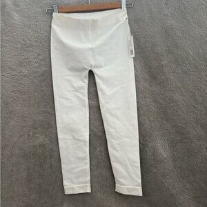White High-Waisted Leggings